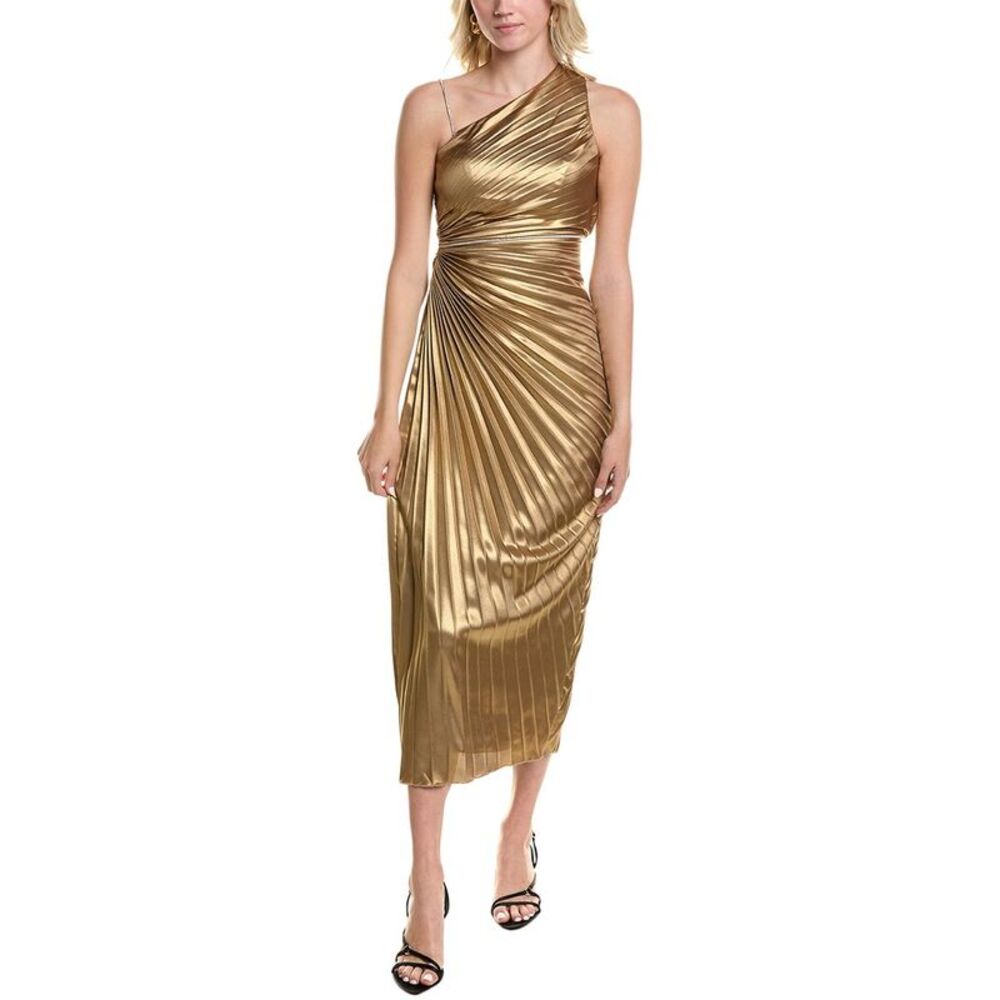 Carla Ruiz Womens  Midi Dress, Gold